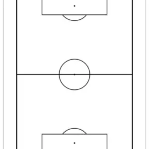 サッカーグラウンド印刷用テンプレート